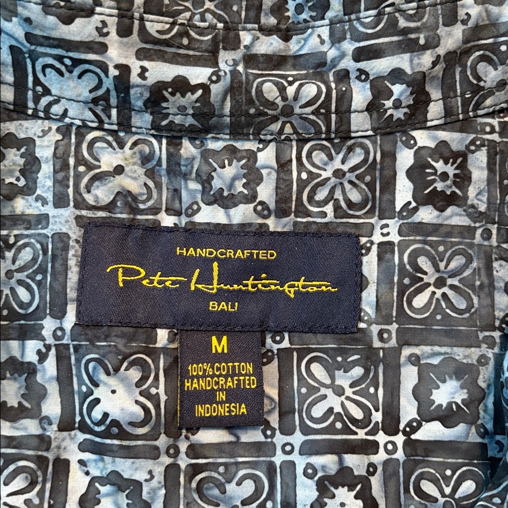 Bali Blue and Black Patterned Shirt